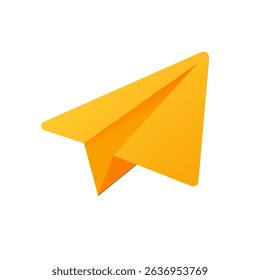 Paper airplane, message sending – vector illustration	