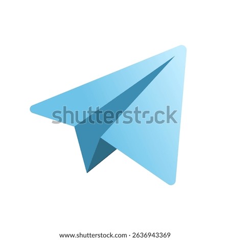 Paper airplane, message sending – vector illustration	
