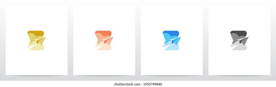 Paper Airplane On Letter Logo Design X