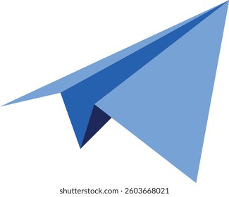 Paper airplane on white background vector illustration