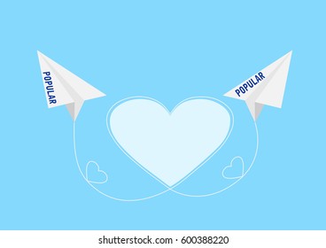 Paper airplane poster