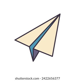 Paper Airplane related vector icon. Isolated on white background. Vector illustration