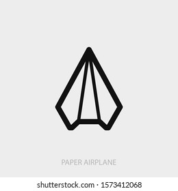 Paper airplane, share icon. New trendy paper airplane vector illustration symbol