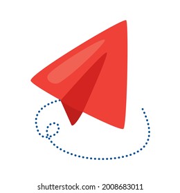 paper airplane social media icon