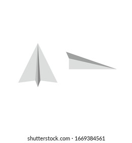 Paper airplane, Stock Vector illustration isolated on white background.