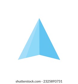 the paper airplane symbol represents navigation or the navigation icon