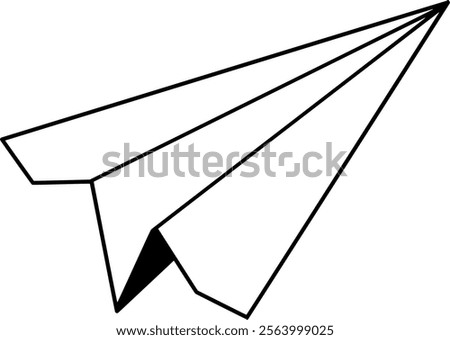 paper airplane as a symbol of sending a certain message.