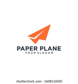 Paper Airplane Travel Logo Design Inspiration