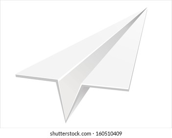 Paper airplane vector