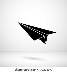 Paper airplane, vector