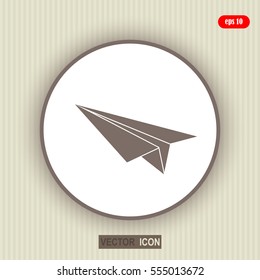 Paper airplane, vector