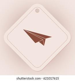 Paper airplane, vector