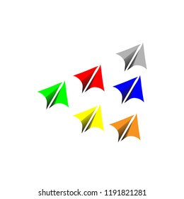 paper airplane vector icon