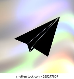 paper airplane vector icon