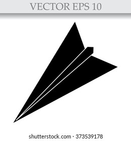 paper airplane - vector icon