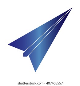 paper airplane - vector icon
