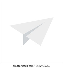 Paper airplane vector icon symbol design
