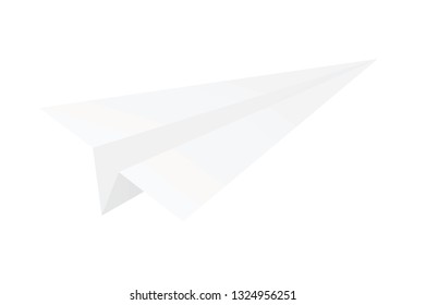 Paper airplane. vector illustration