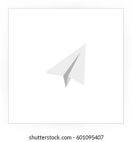 Paper airplane, vector illustration