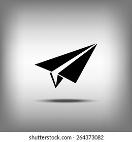 paper airplane, Web icon
