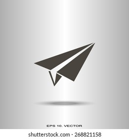 paper airplane, Web icon