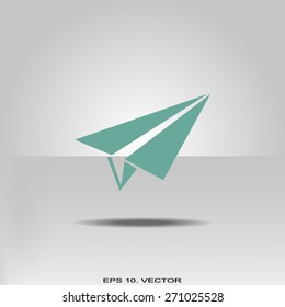 paper airplane, Web icon