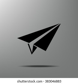 paper airplane, Web icon
