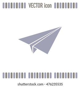 paper airplane, Web icon. vector design