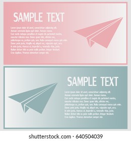 paper airplane, Web icon. vector design