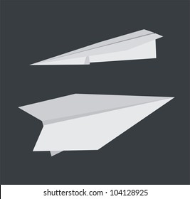 Paper airplanes.
