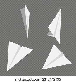 Paper airplanes designs Think differently, leadership, trends, creative solution and unique way concept. Be different.