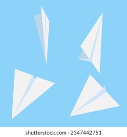 Paper airplanes designs Think differently, leadership, trends, creative solution and unique way concept. Be different.