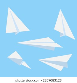Paper airplanes designs Think differently, leadership, trends, creative solution and unique way concept. Be different.