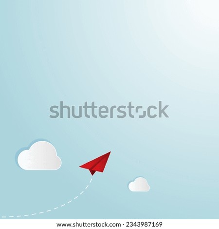Paper airplanes designs Think differently, leadership, trends, creative solution and unique way concept. Be different.