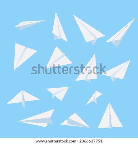 Paper airplanes designs Think differently, leadership, trends, creative solution and unique way concept. Be different.
