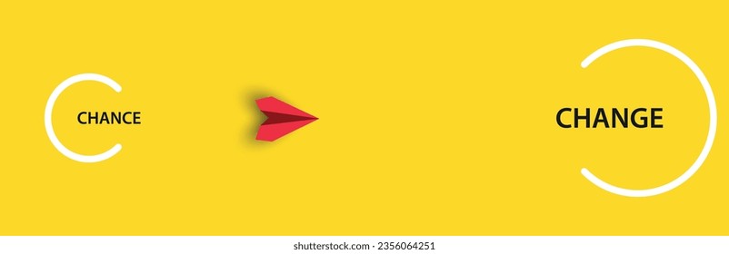 paper airplanes. red airplane changing path It is moving towards change. business creativity new idea discovery innovation technology. new year idea concept