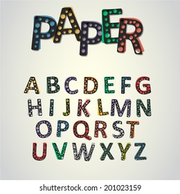 paper alphabet