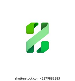 Paper alphabet origami font, for your logo design with shadow, multi-colored Arabic numeral 8, vector illustration 10EPS