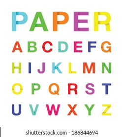 Folded Paper Alphabet Images, Stock Photos & Vectors | Shutterstock