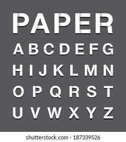 paper alphabet text