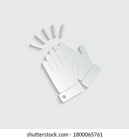 paper applause icon - vector symbol