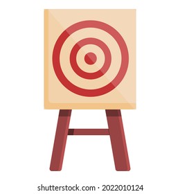 Bogenschießen-Zielsymbol-Karikaturvektor. Bogenschießen. Zielschuss