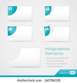 Paper Area Infographic Elements 