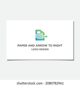 PAPEL Y FLECHA A LA DERECHA DEL LOGOTIPO