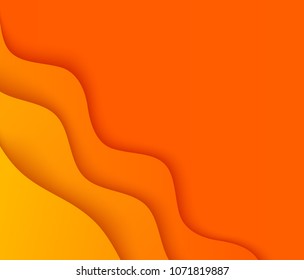 Paper art 3D abstract background with origami shapes. paper waves, layers texture. Geometric layout. Elements design. Vector illustration eps 10 for background presentation theme children products
