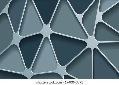 Paper art 3D abstract background with origami shapes