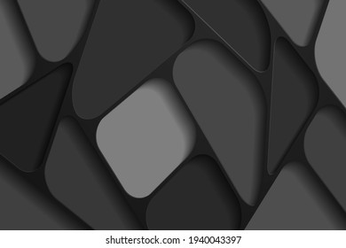 Paper art 3D abstract background with origami shapes