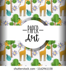 Paper art background