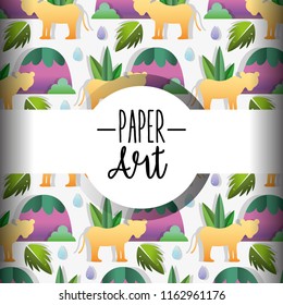 Paper art background