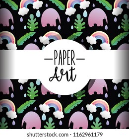 Paper art background